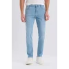 Defacto D0025 Mavi Carlo Skinny Fit Ekstra Dar Kalıp Normal Bel Ekstra Dar Paça Jean Pantolon