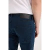 Defacto W7086 İndigo Sergio Regular Fit Normal Kalıp Normal Bel Boru Paça Jean Pantolon