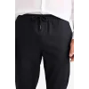 Defacto B4091 Siyah Yazlık Jogger Pantolon Basic Düz Cepli Dar Paça