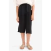 Defacto T3877 Siyah Kız Çocuk Culotte Geniş Paça Viskon Kapri