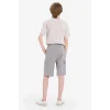 Defacto B5868 Gri Erkek Çocuk Beli Lastikli Kargo Cepli Şort