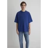 Mavi 0611931-70722 Bisiklet Yaka Mavi Basic Tişört