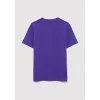 Mavi 6610030-70692 Mavi Logo Baskılı Mor Tişört