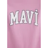 Mavi 1600843-71032 Mavi Logo Baskılı Pembe Tişört