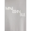 Mavi 0612274-70075 Mavi İstanbul Baskılı Gri Tişört