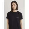 Mavi 1611309-900 Mavi Logo Baskılı Siyah Tişört