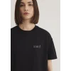Mavi 1611309-900 Mavi Logo Baskılı Siyah Tişört