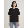 Mavi 1611594-900 Mavi Logo Baskılı Siyah Tişört