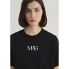 Mavi 1611594-900 Mavi Logo Baskılı Siyah Tişört