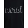 Mavi 065781-900 Mavi Logo Baskılı Siyah Tişört