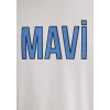 Mavi 066842-620 Mavi Logo Baskılı Beyaz Tişört