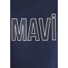 Mavi 066842-70758 Mavi Logo Baskılı Lacivert Tişört