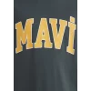 Mavi 0611711-71598 Mavi Logo Baskılı Yeşil Tişört
