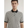 Mavi 0611843-70055 Mavi Black Çizgili Polo Tişört