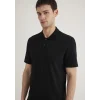 Mavi 0611837-900 Siyah TENCEL TM Polo Tişört