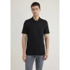 Mavi 0611837-900 Siyah TENCEL TM Polo Tişört