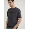 Mavi 0612643-80106 Mavi Black Baskılı Antrasit Tişört
