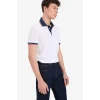 Defacto D7666 Beyaz Slim Fit Dar Kesim Pamuklu Kısa Kollu Polo Tişört