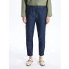 LCW Modest Indigo Beli Lastikli Carrot Fit Kadın Jean Pantolon