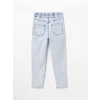 LCWAIKIKI Classic Indigo Beli Lastikli Slim Fit Kadın Jean Pantolon