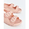 LCW STEPS Pembe Baskılı Çift Bantlı Kız Bebek Sandalet