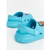 LCW STEPS Turkuaz Baskılı Erkek Bebek Plaj Sandaleti