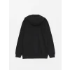 LCW Casual Siyah Kapüşonlu Uzun Kollu Erkek Fermuarlı Sweatshirt