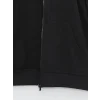 LCW Casual Siyah Kapüşonlu Uzun Kollu Erkek Fermuarlı Sweatshirt