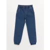 LCW Kids Indigo Beli Lastikli Erkek Çocuk Jogger Jean Pantolon