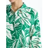 LCWAIKIKI Classic Yeşil Desenli Kadın Gömlek Tunik