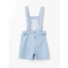 LCW Kids Mavi Kız Çocuk Jean Salopet Şort Etek