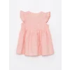 LCW baby Pembe Bisiklet Yaka Kız Bebek Elbise