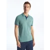 LCWAIKIKI Classic Yeşil Polo Yaka Kısa Kollu Pike Erkek Tişört
