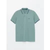 LCWAIKIKI Classic Yeşil Polo Yaka Kısa Kollu Pike Erkek Tişört