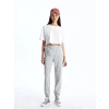 XSIDE Gri Kadın Beli Lastikli Düz Jogger Eşofman Altı