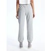 XSIDE Gri Kadın Beli Lastikli Düz Jogger Eşofman Altı