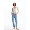 LCW Jeans Indigo Mom Fit Kadın Jean Pantolon