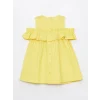 LCW Kids Sari Bisiklet Yaka Kız Bebek Elbise