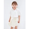 LCW Kids Beyaz Kısa Kollu Basic Kız bebek Gömlek