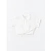 LCW Kids Beyaz Kısa Kollu Basic Kız bebek Gömlek