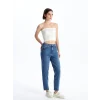 LCW Jeans Indigo Mom Fit Kadın Jean Pantolon