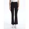 XSIDE Siyah Beli Lastikli İspanyol Paça Kadın Tayt Pantolon