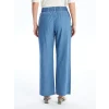 LCWAIKIKI Classic Mavi Beli Lastikli Wideleg Kadın Jean Pantolon