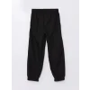 LCW Kids Siyah Rahat Kalıp Beli Lastikli Erkek Çocuk Jogger Pantolon