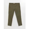 LCWAIKIKI Classic Haki Dar Kalıp Gabardin Erkek Chino Pantolon
