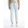 LCW Modest Mavi Mom Fit Kadın Jean Pantolon