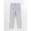 LCW Modest Mavi Mom Fit Kadın Jean Pantolon