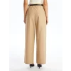 LCW Vision Kahverengi Beli Kemerli Rahat Kalıp Kadın Pantolon