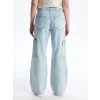LCW Jeans Indigo Wideleg Kadın Kargo Jean Pantolon