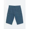 LCW Jeans Yeşil Standart Kalıp Erkek Jean Bermuda Şort